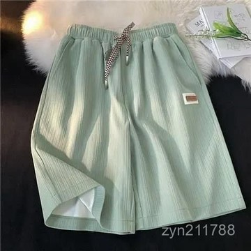 M-5XL 100kg 冰絲短褲 休閒短褲 涼感短褲 冰絲褲 寬鬆短褲 百搭短褲 直五分褲 短褲 夏天短褲 速幹短褲