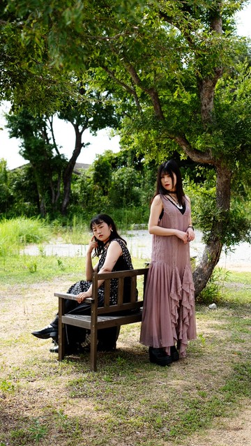 暮色‧不規則荷葉洋裝