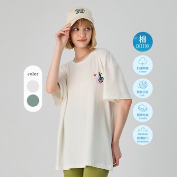 元動力 ALOHA匹馬棉熱帶印花上衣(兩色；S-L)