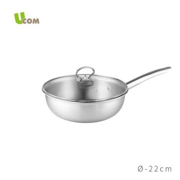 【UCOM 瑞康屋】鍋匠系列MT25台製複合金單柄炒鍋(22cm)