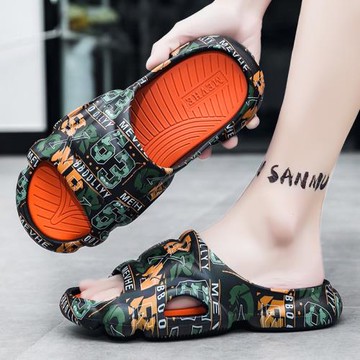 拖鞋男潮牌夏季外穿防滑網紅椰子涼拖青少年沙灘休閑海邊運動涼鞋