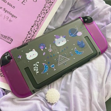 星之森占星貓適用switch2保護殼可愛少女透黑紫任天堂防摔套
