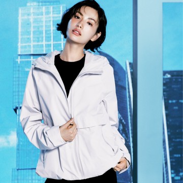 【防潑水】女裝 ATLAS WINDSTOPPER BY GORE-TEX LABS 2L 連帽外套 - 紫色