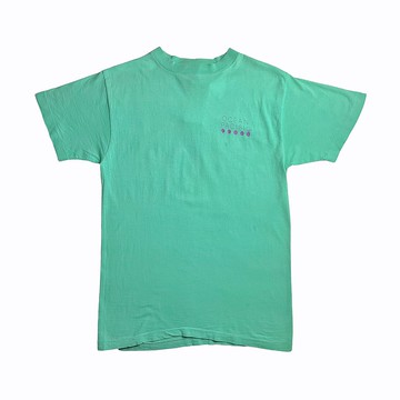古著OP圓點字樣背後大圖衝浪T-shirt