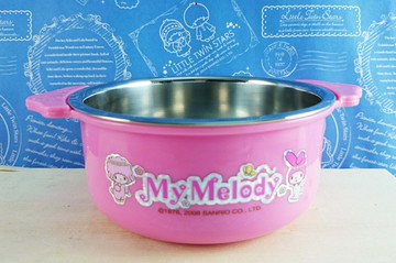 【震撼精品百貨】My Melody 美樂蒂 雙耳碗 鐵製 震撼日式精品百貨