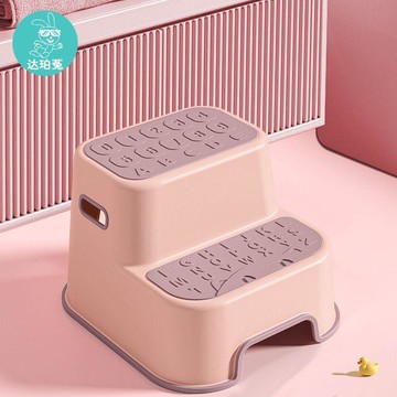 🎀樂貝兒優選🎀寶寶墊腳凳 洗手增高凳 馬桶防滑踩腳凳 兒童洗漱臺階踏腳凳 階梯站凳 双层防滑踩脚凳 宝宝独立好帮手
