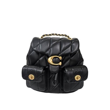 COACH 專櫃款經典大c字TABBY小香風後背包經典黑(贈原廠防塵袋紙袋送禮)