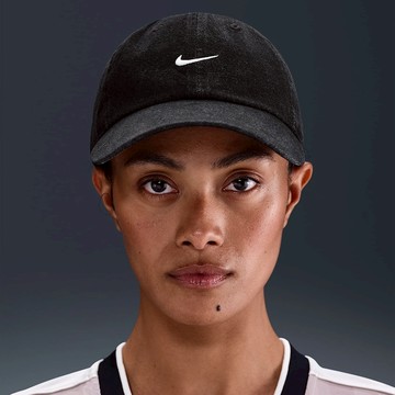 【NIKE】U NK CLUB CAP U CB DENIM 24 L 水洗黑 男女 老帽 棒球帽 HF0383-010