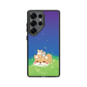 Galaxy S25 Ultra Clear 酷墨灰 - 柴語錄 Shiba Says - 頹在草地上的廢柴