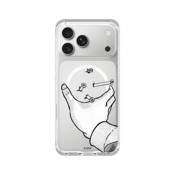 iPhone 17 Pro Max ClearX (MagSafe 兼容) 晶透白 - 伊藤潤二驚選集 Junji Ito - 詛咒