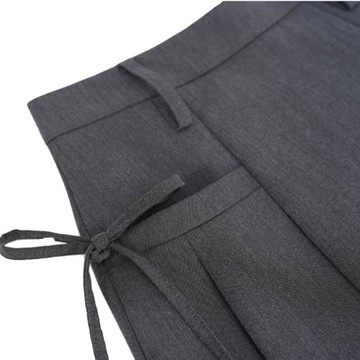 黑色西裝半身裙女高腰顯瘦夏季新款學院風a字裙系帶蝴蝶結短裙子