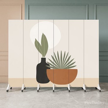 辦公室屏風隔斷簡約現代客廳進門折疊移動遮擋臥室簡易折屏