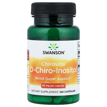 Swanson Vitamins, Chirositol® D-手性-肌醇，85 毫克，60 粒膠囊