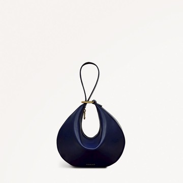 Radley London Womens Leather The Harrington Medium Ziptop Clutch - Navy Medium