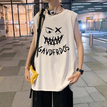 運動背心男夏季薄款潮牌ins坎肩無袖t恤胖子大碼寬松運動健身體恤