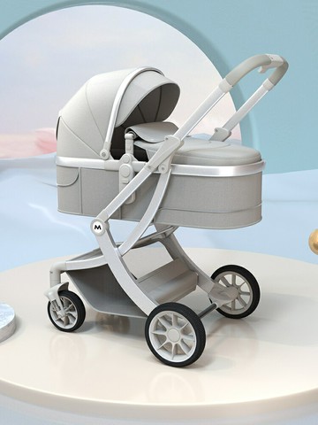 嬰兒推車 推車 寶寶手推車嬰兒推車 推車 寶寶手推車嬰兒推車可坐可躺輕便折疊雙向減震新生兒童寶寶推車【MJ1947530】