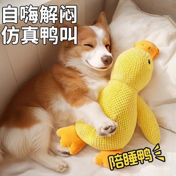 [24時特賣]狗狗玩具 狗玩具 寵物睡枕 靠枕蝦皮優選陪睡玩具 發洩玩具 小黃鴨 陪睡鴨 耐磨耐咬 發聲玩.