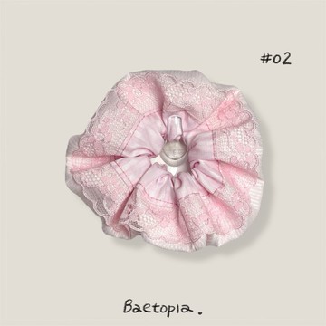 Baetopia | 浮花空氣感系列• 微糖蕾絲手作髮圈