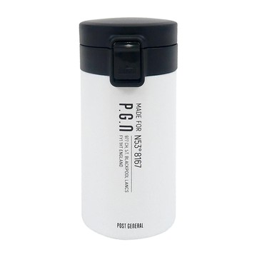 POST GENERAL 彈蓋不鏽鋼保溫瓶 - 白色  237ml  237  1個