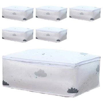 小麥購物 Y146 棉被收納袋 80g  雲朵  6個  55 x 36 x 20cm