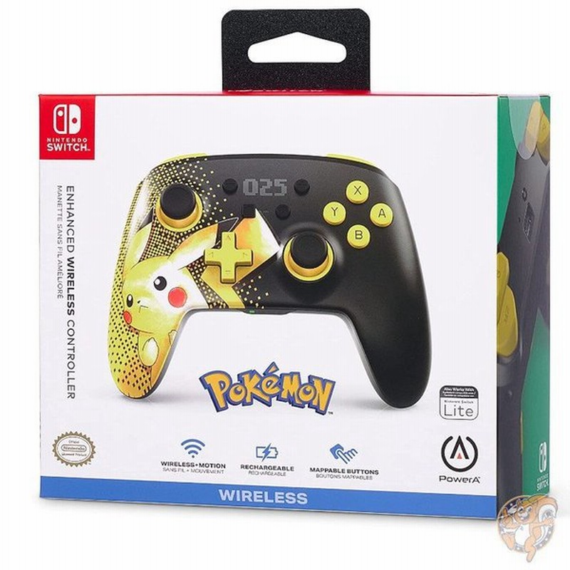 Powera ポケモン ワイヤレス コントローラー ニンテンドースイッチ Nintendo Switch Pokemon Pikachu 025 通販 Lineポイント最大get Lineショッピング