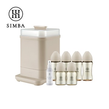 【小獅王辛巴】高效蒸氣消毒！鉑金PPSU奶瓶清潔組-新生專用