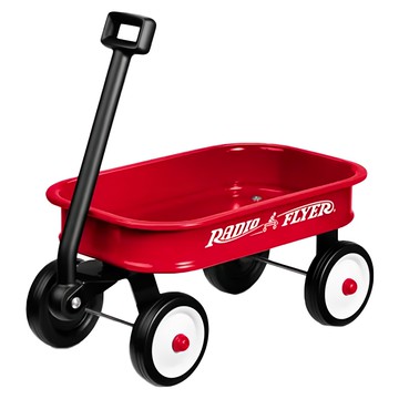 RADIO FLYER 小遊騎兵迷你拖車 全鋼構烤漆車面 孩童易拖拉  紅色  1個