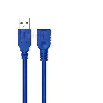 ZIYA USB3.0 延長線 USB-A 公 to USB-A母 充電與資料傳輸 藍色競速款 500 CM