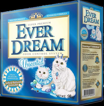 【米瑞寵物】EVER DREAM 韓國藍貓 速凝結貓砂-純淨無香(藍)