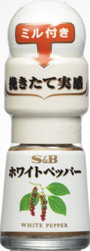 SPICE & HERB white pepper 18g with mill