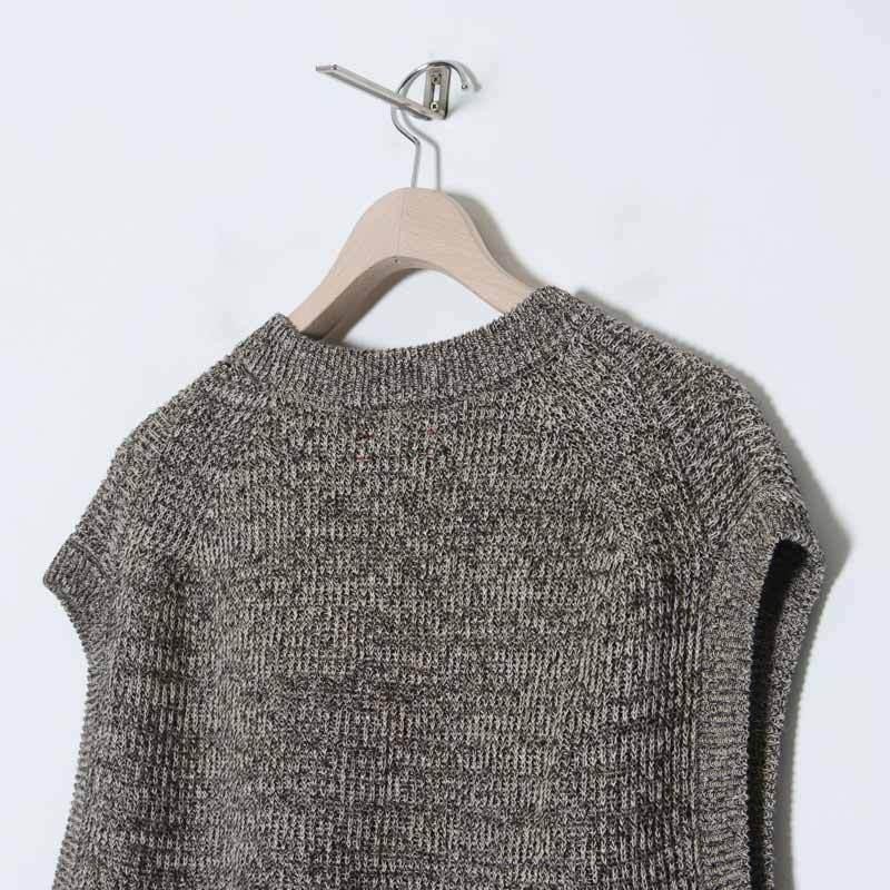 unfil (アンフィル) organic hemp ribbed-knit vest / オーガニック