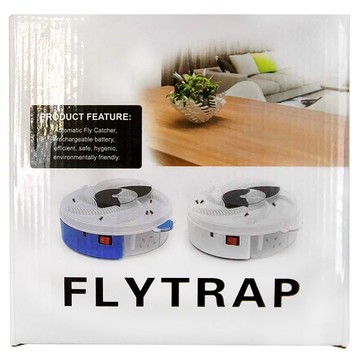 充電式靜音捕蠅神器  可拆卸水洗  輕鬆清洗集蠅盒  安全環保  藍色