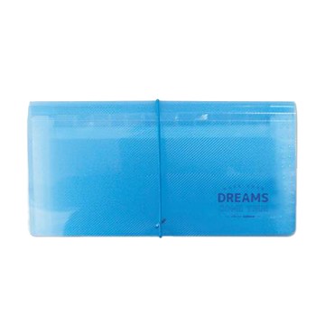 珠友Chuyu 12層風琴夾/SS-10219-02/鬆緊帶/藍