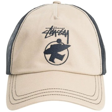 STUSSY 1311213 SURFMAN TRUCKER CAP 網帽 棒球帽 (卡其色)