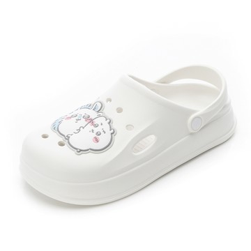 ✨雙11超狂盛宴 滿額贈焦糖熊手提袋│超人氣小可愛吉伊卡哇 2way懶人鞋 -白(DW1003)