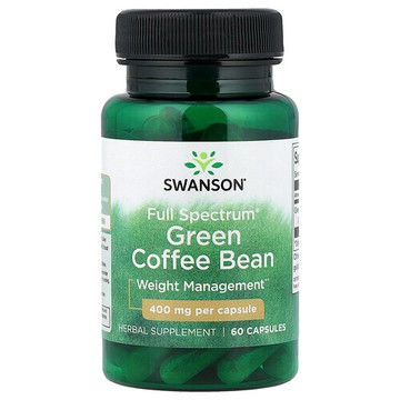 Swanson Vitamins, 多面® 生咖啡豆，400 毫克，60 粒膠囊