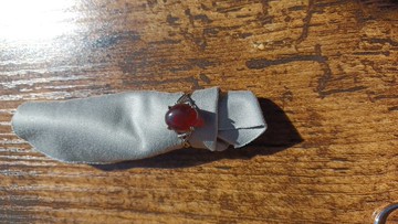 典型紅琥珀戒指