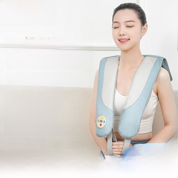 恩隆頸椎捶打按摩器肩頸電動按摩披肩多功能背腰部肩膀家用按摩儀