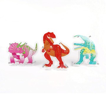 海裡魚木質拼圖_白堊紀恐龍系列_專用框