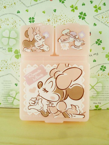 【震撼精品百貨】Micky Mouse 米奇/米妮  分隔盒-粉米妮 震撼日式精品百貨