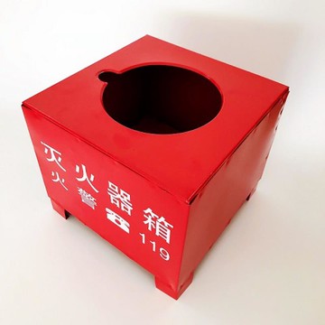 滅火器底座箱子4kg滅火器架子雙孔滅火器托架倆眼箱半截箱兩孔箱
