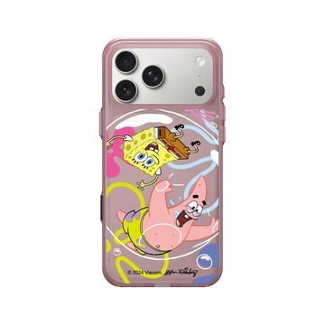 iPhone 17 Pro Max Clear (相機按鈕) 晶醺玫 - 海綿寶寶 SpongeBob - 一起玩耍