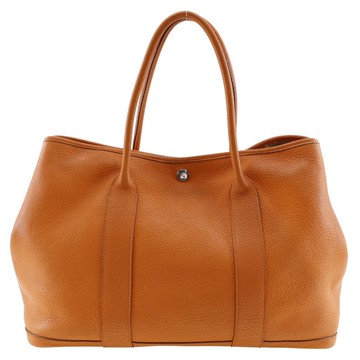 [日本直髮] 愛馬仕 HERMES Garden Party PM 托特包 Fjord橙女款 [二手]