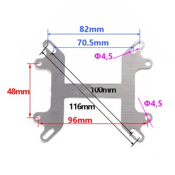 【AI電子】*水冷頭扣具CPU電腦intel AMD支架夾具液冷水板半導體製冷片固定夾