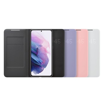三星原廠 Samsung Galaxy S21+   LED皮革翻頁式皮套