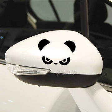 【逸品汽車百貨】汽車後視鏡 照後鏡 創意貼紙 反光 防水 邪惡熊貼紙 一對入 YARIS TIIDA VIOS