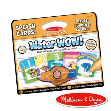 美國瑪莉莎 Melissa & Doug神奇水畫卡 旅遊樂-數字顏色形狀