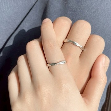 🎁新年快樂🎁快速出貨『寵愛1+1獨家組合』【OCTOBER 16Th】S999純銀莫比烏斯無盡的愛情侶可調式對戒 戒指＃CRY6019 開運 男生戒指 生日禮物 情人節禮物 客製化禮物0223