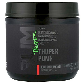 Raw Nutrition, Bum，Thuper Pump，酸西瓜味，20.46 盎司（580 克）