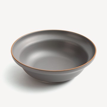 WAGA 樸質白玉 23.5cm 陶瓷大碗｜霧灰｜單品